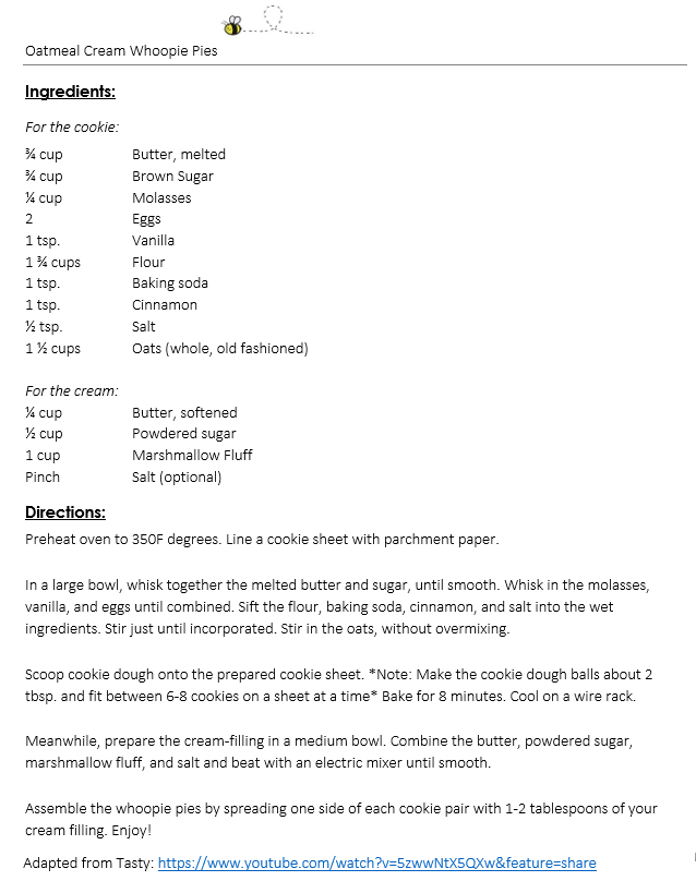 Oatmeal Whoopie Pies snippet