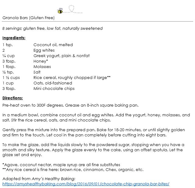 Granola Bars Gluten Free snippet