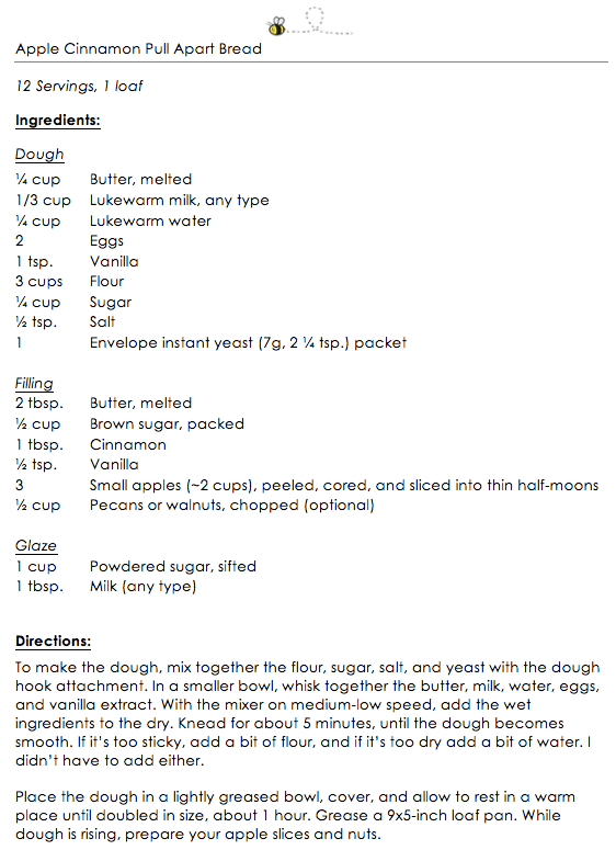 Apple Cinnamon Pull Apart Bread snippet 1