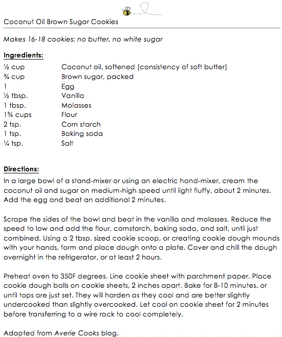Coconut Oil Brown Sugar Cookies snippet