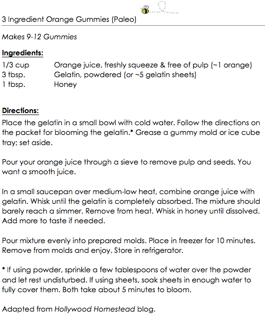 3 Ingredient Orange Gummies (Paleo) snippet