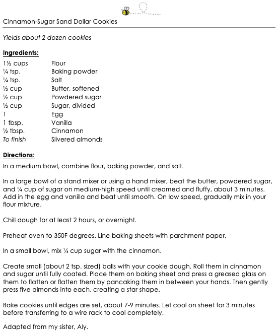 Cinnamon-Sugar Sand Dollar Cookies snippet