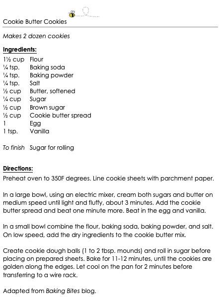 Cookie Butter Cookies snippet