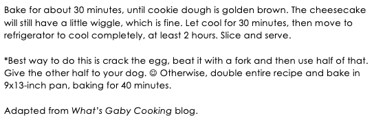 Cheesecake Cookie Bars snippet 2