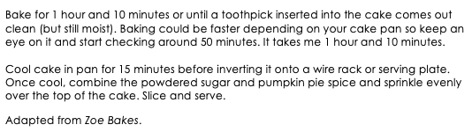 Pumpkin Chocolate Swirl Bundt Cake snippet 2